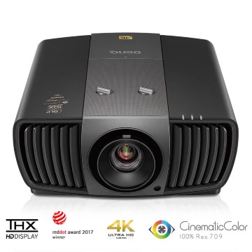 Proiector BenQ W11000, 2200 ANSI, DLP 4K UHD, 50000:1, 3D Ready, Negru